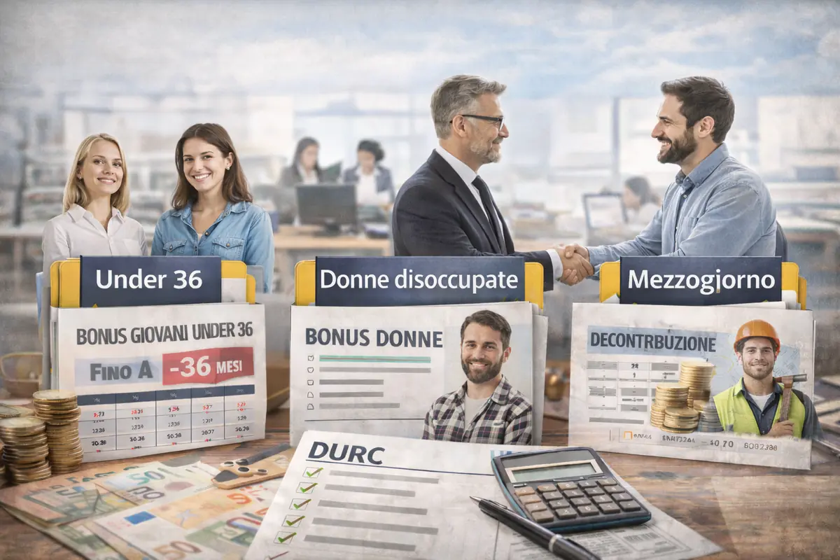 Incentivi assunzioni e bonus 2026