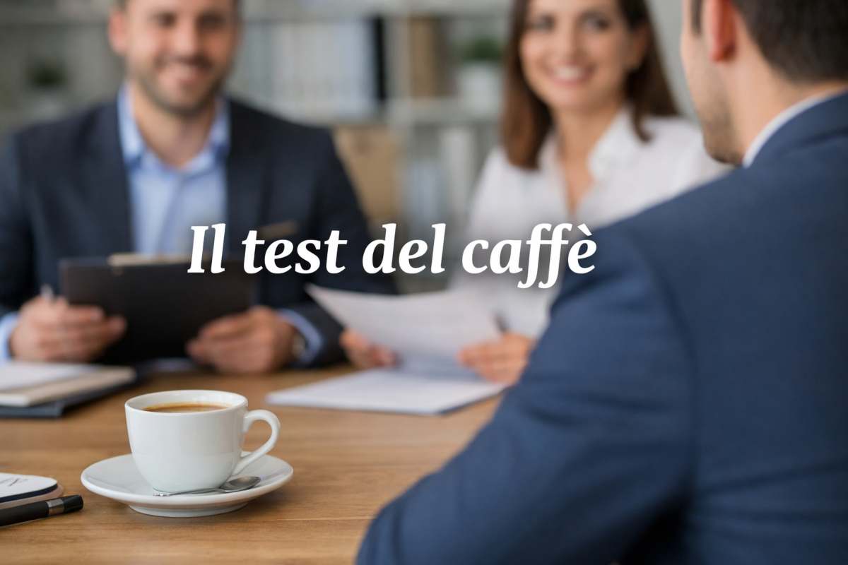 test caffè lavoro