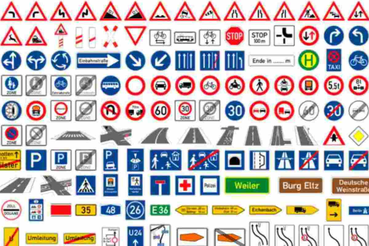 Cartello autostradale nuovo simbolo