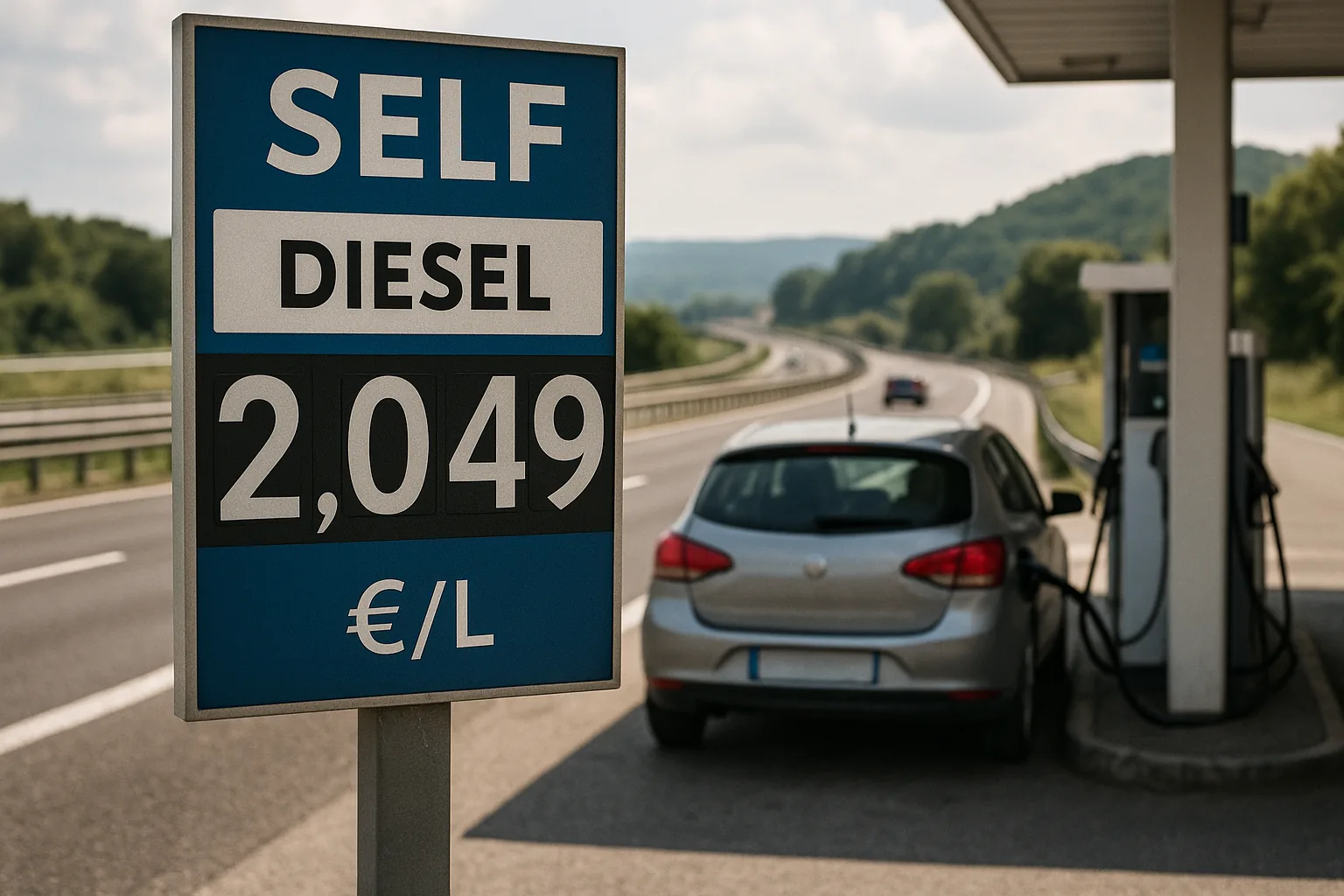 Gasolio self in autostrada oltre 2 euro al litro: impatto sui costi di trasporto